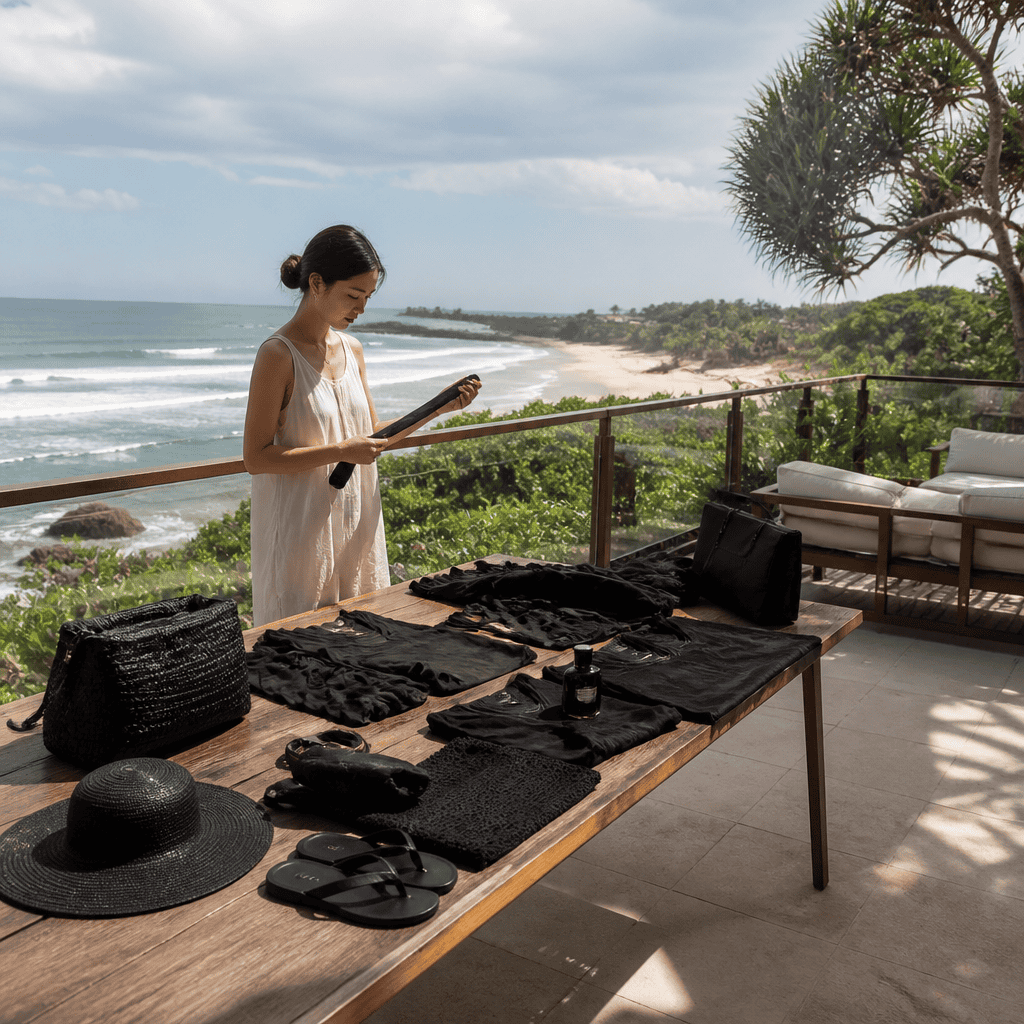 The Timeless Power of Black in Beach to Dinner Vacation Outfits